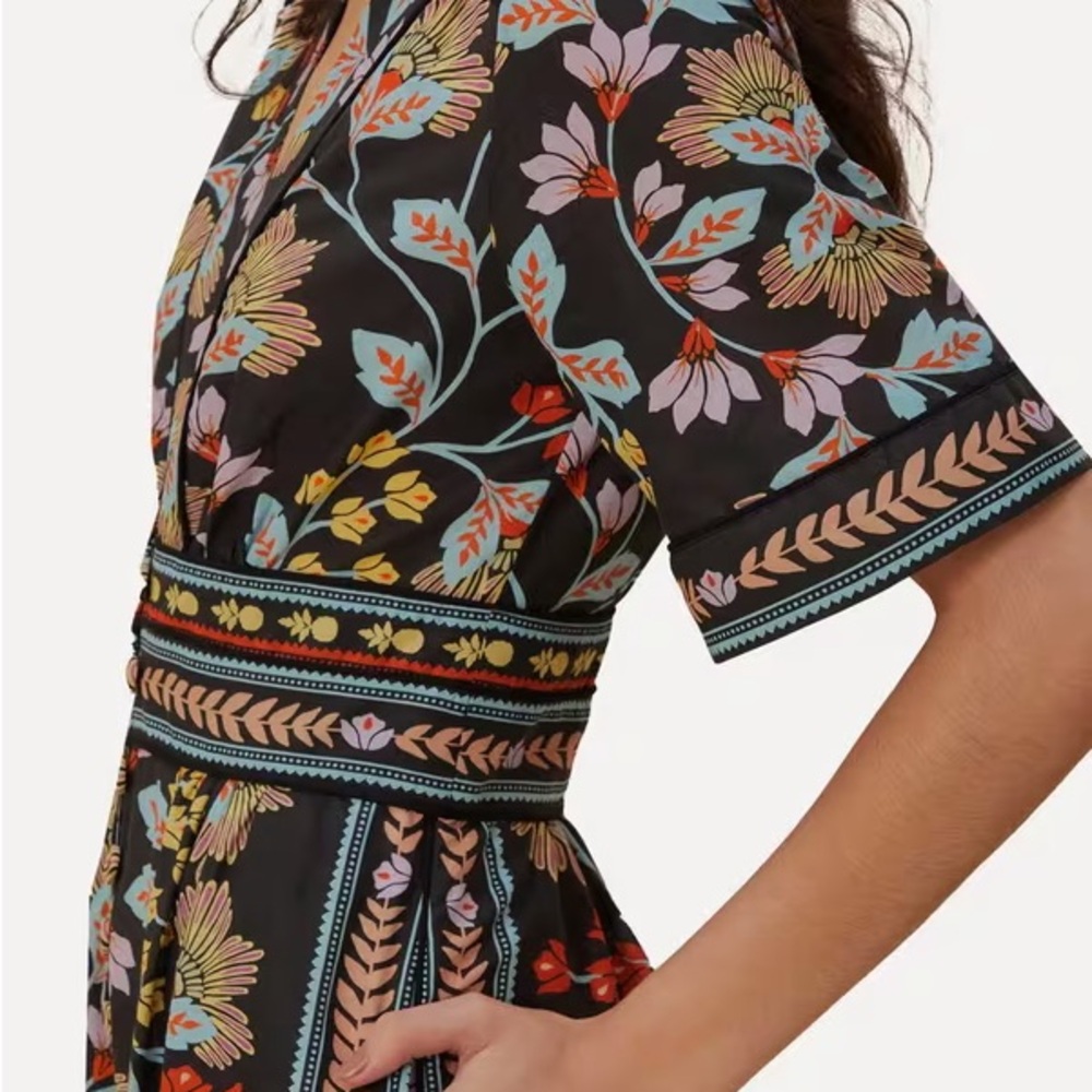 Farm Rio Flowery Black Jumpsuit - Picture 7 of 7